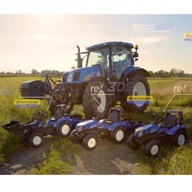 Trettraktor mit Anhänger New Holland für Kinder ab 3 Jahren