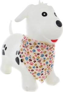 Gummihüpftier Hund mit Pumpe