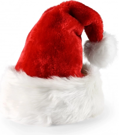 Weihnachtsmütze rot mit weißem Rand