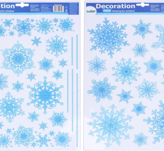 Fensterdeko Schneeflocken 41 × 29 cm Weihnachten