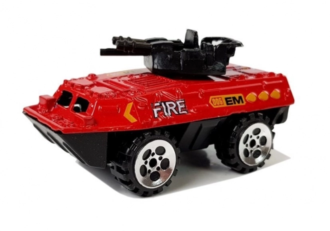 Feuerwehrfahrzeug-Set im Maßstab 1:64, 6-teilig