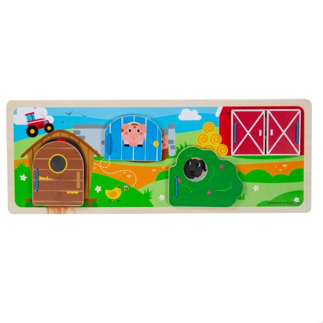 Bigjigs Toys Sensorisches Puzzle Bauernhof