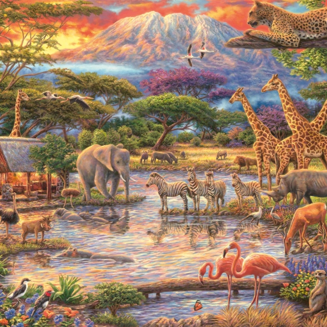 Puzzle Paradies unter dem Kilimandscharo 500 Teile von SCHMIDT
