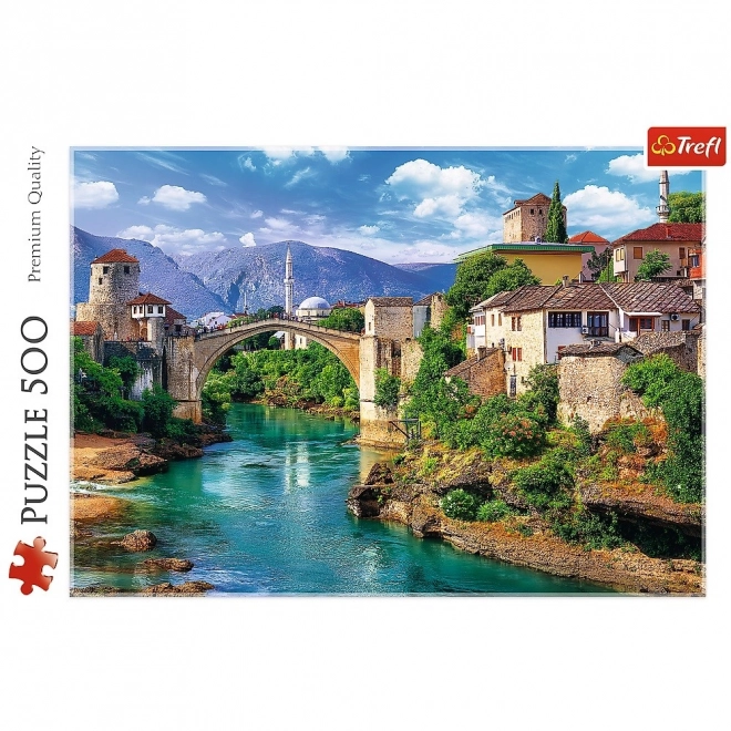 Puzzle Alter Brücke in Mostar 500 Teile