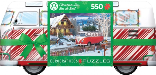 EUROGRAPHICS Puzzle in Blechdose Weihnachtsbus Volkswagen 550 Teile