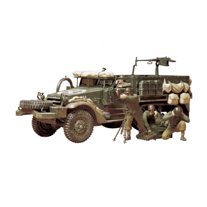 Plastikmodell eines amerikanischen Mörsers M21 1/35