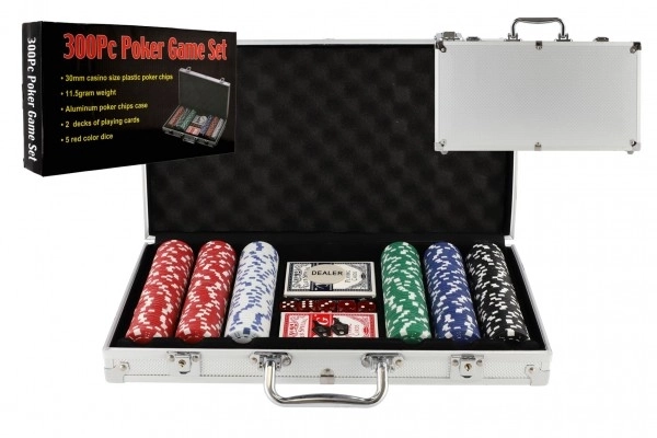 Poker-Set im Aluminiumkoffer - 300 Stück