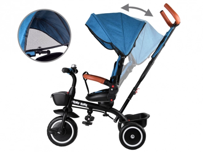 Kinder-Dreirad Tiny Bike 3-in-1 mit Verdeck – Grün