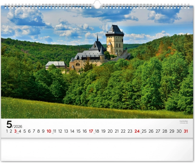 Wandkalender Panoramata Tschechiens 2026