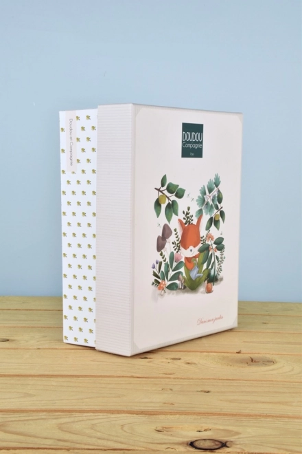 Doudou Geschenkset Plüsch Schmusetuch Fuchs Rosmarin 27 cm