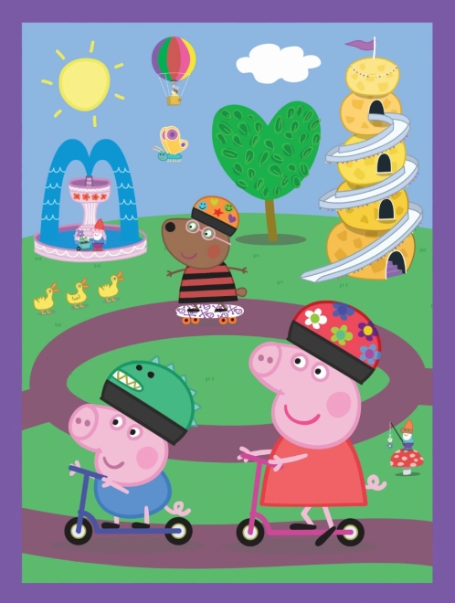 Trefl Puzzle und Memoryspiel - Glückliche Momente mit Peppa Wutz