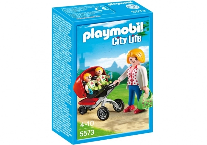 City Life Zwillingskinderwagen Set
