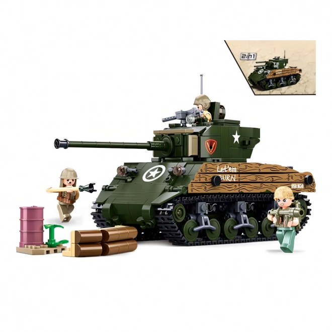 Sluban Armee WW2 M4A3 Sherman Panzer