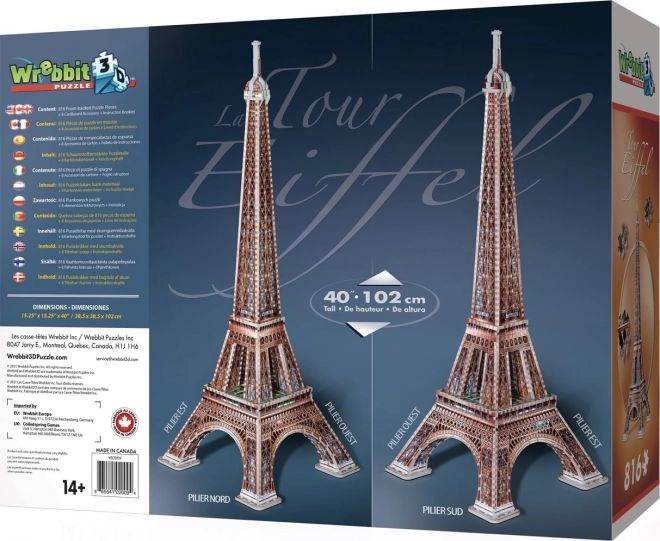 Eiffelturm 3D Puzzle