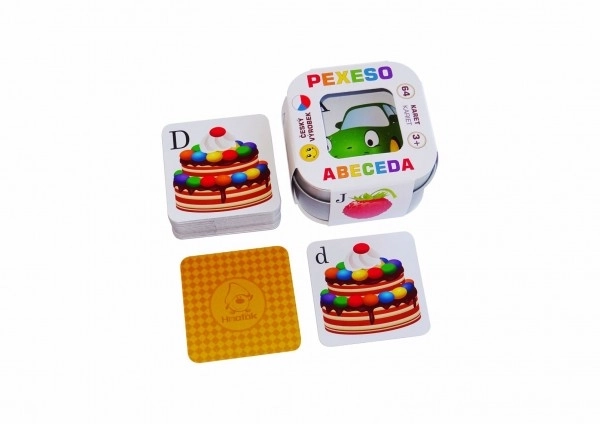 Pexeso ABC Spiel in Metallbox