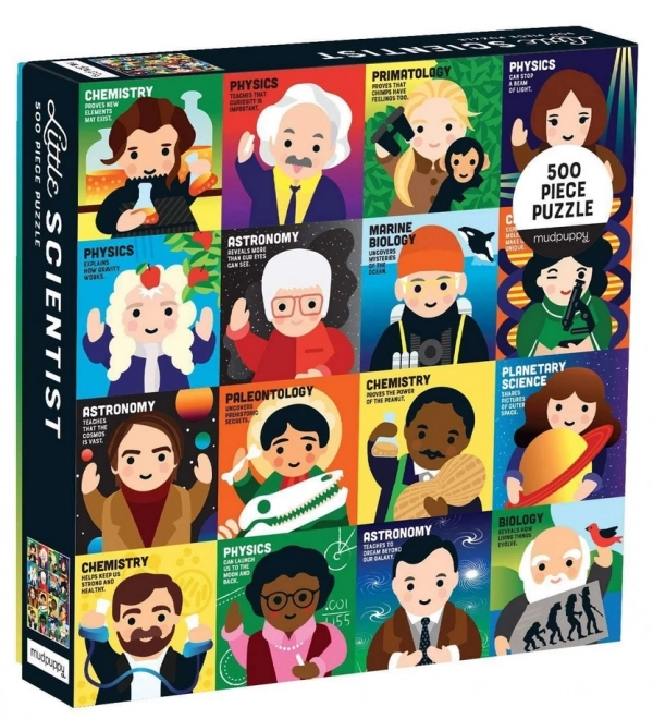 Quadratisches Puzzle Kleine Wissenschaftler 500 Teile