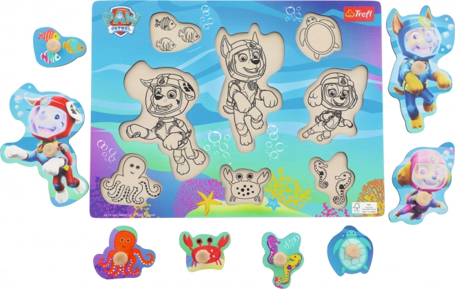 Holzpuzzle PAW Patrol Unterwasserabenteuer