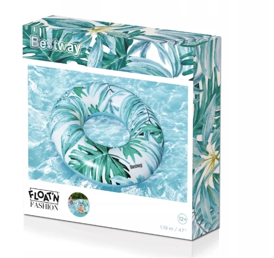 Doppelseitiger Schwimmring Bestway Tropical Palms – blau