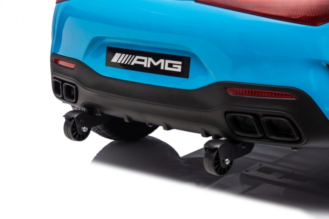 Elektrisches Auto Mercedes AMG SL63 blau lackiert