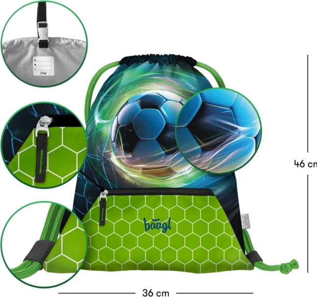 Schulset Baagl Zippy Plus mit Fußball