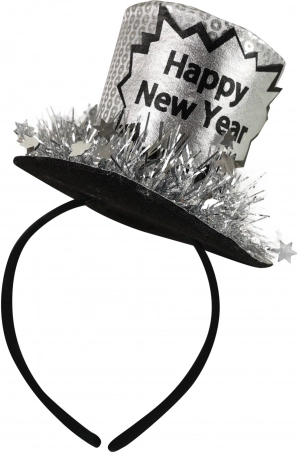 Stirnband mit Mini-Hut für die Neujahrsfeier