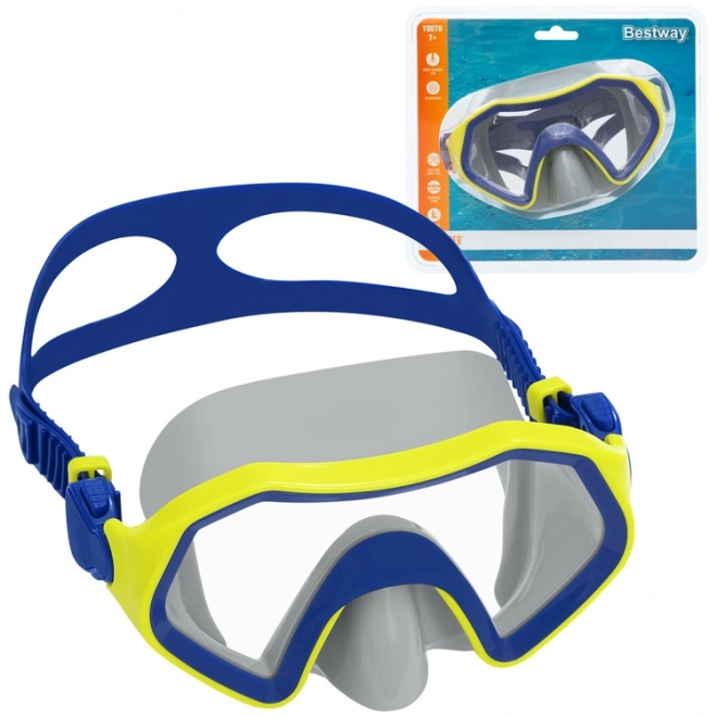 Farbenfrohe Schwimmmaske für Kinder ab 7 Jahren – Blau