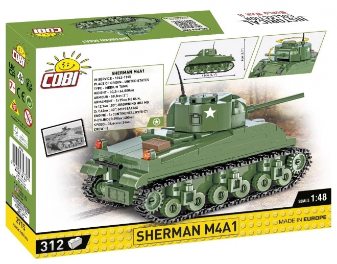 Cobi II WW Sherman M4A1 Panzermodell 1:48