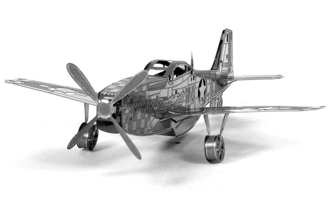 Metal Earth 3D-Puzzle Flugzeug Mustang P-51