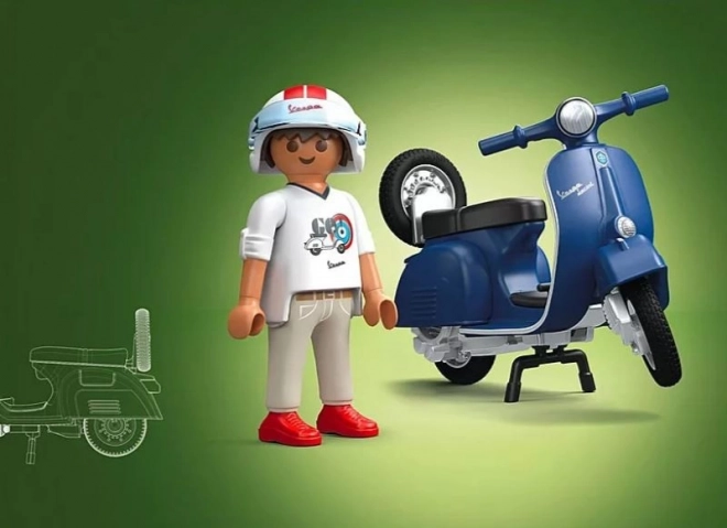 Playmobil Vespa 150 Sprint Veloce 1969 Blau Spielset