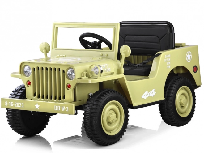 Fernsteuerbares Militärfahrzeug Willys – Beige