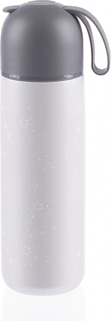 Thermoflasche für Getränke mit Silikonhalter 400 ml, Stars