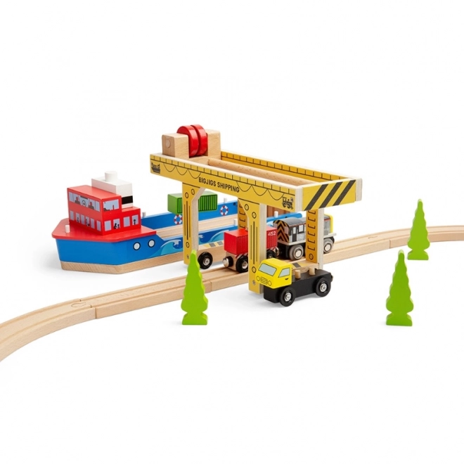 Bigjigs Rail Holz-Portalkran