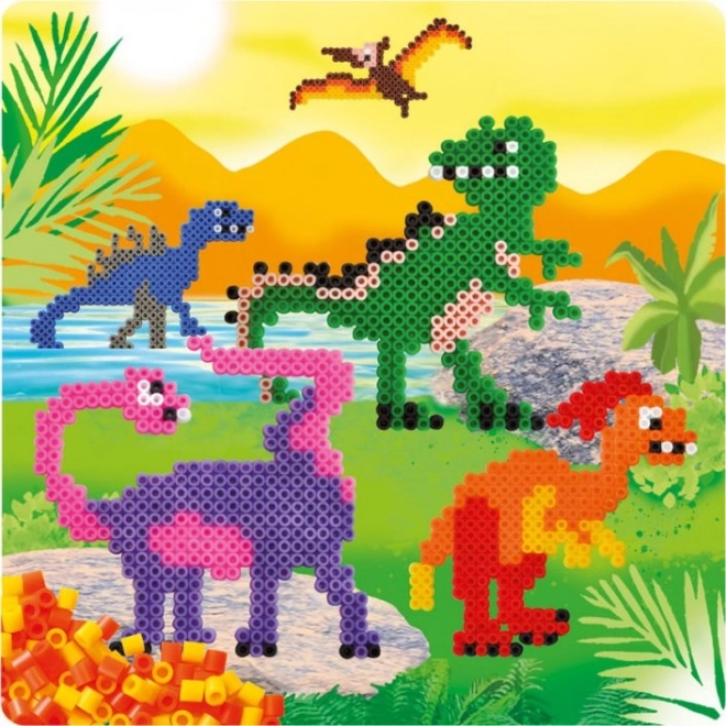 Playbox Bügelperlen Set Dinosaurier 2000 Stück