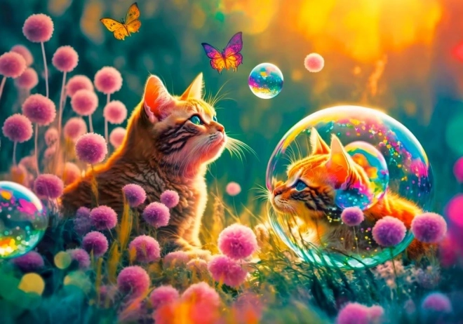 Puzzle 500 Teile Magical Morning Katzen