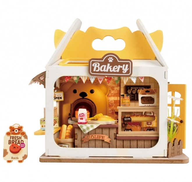 Medvídkovo Bäckerei Miniatur-Holzbausatz von RoboTime