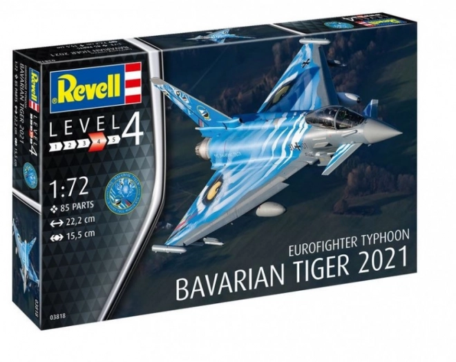 Plastikmodell Eurofighter Typhoon Bavarian Tiger im Maßstab 1/72