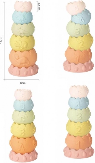 Stapelturm Dino Spielzeug für Kinder