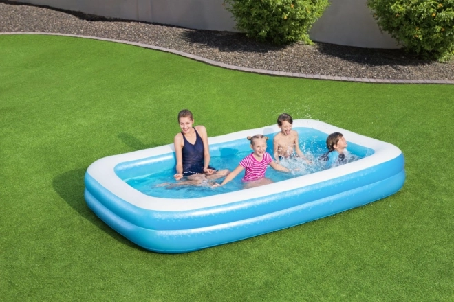 Große rechteckige Bestway aufblasbare Gartenpool für Kinder 6+