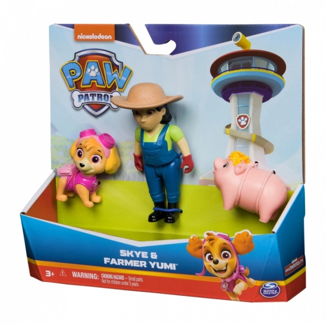 Paw Patrol Figuren Set Skye und Bäuerin Yumi