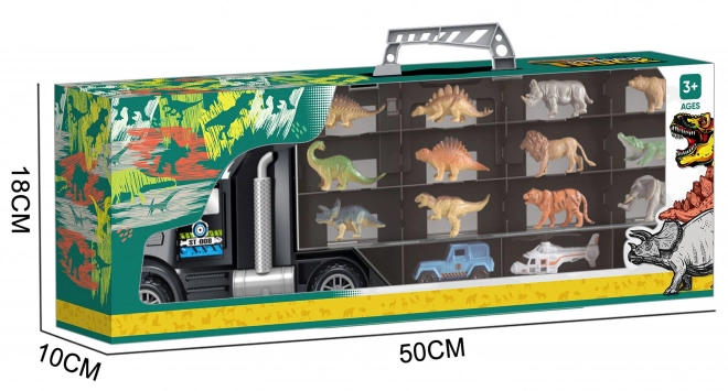 Woopie Lastwagen mit Dinosauriern