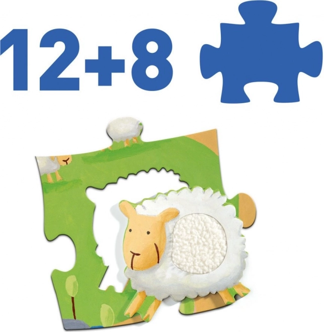 Djeco Taktiles Einlegepuzzle Bauernhof