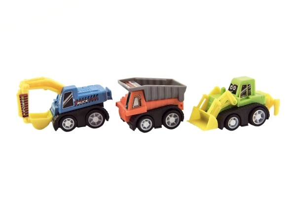 Set mit 6 verschiedenen Baufahrzeugen
