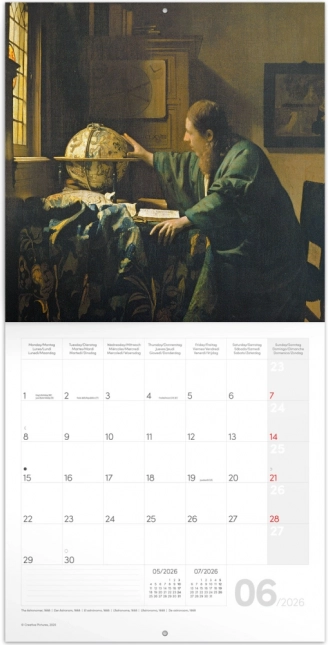 Notizkalender Johannes Vermeer 2026