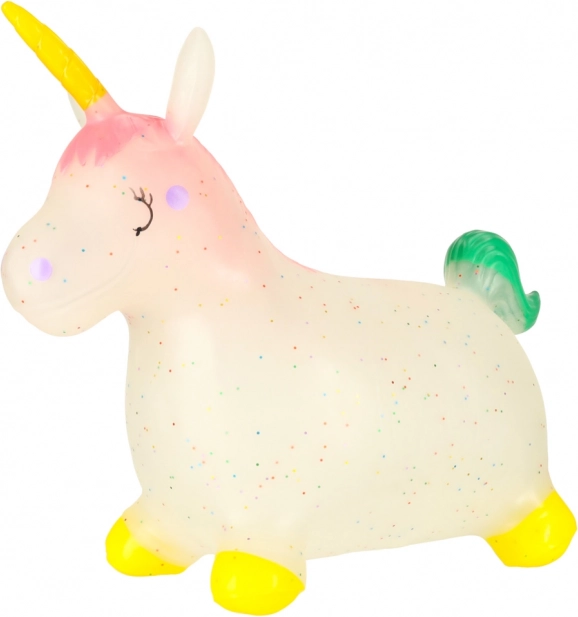 Springendes Spielzeug für Kinder mit Pumpe - Gummieinhorn