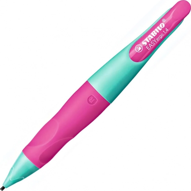 Ergonomischer Bleistift für Rechtshänder - Türkis-Rosa