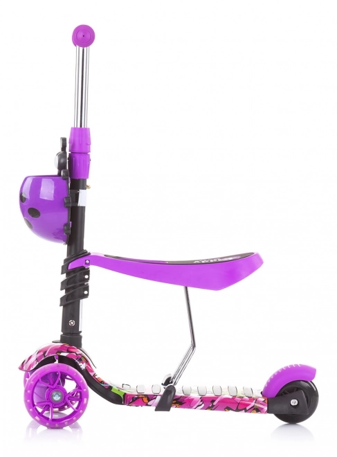 Chipolino Kinderroller Kiddy Evo 3-in-1 Ocean – Lila Graffiti