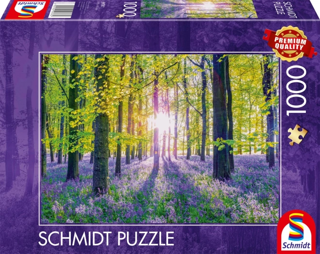 Puzzle Sanfte Blaue Glocken im Wald 1000 Teile
