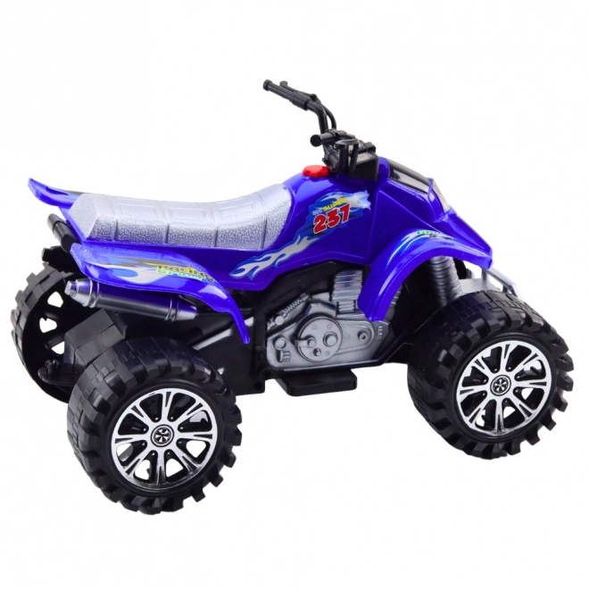 Geländewagen Quad mit Antrieb und Profilreifen Blau
