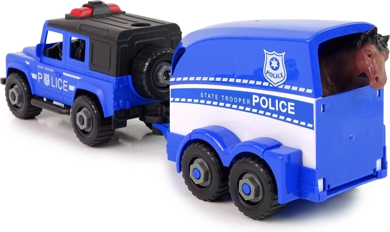 Abnehmbarer Anhänger und robuster Geländewagen