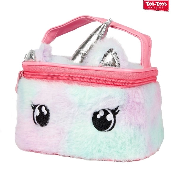 Plüsch Kosmetiktasche Einhorn 16x12 cm